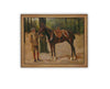 Vintage Framed Canvas Art // Framed Vintage Print // Vintage Painting // Vintage Horse Sketch Art// Farmhouse print //#A-187