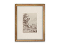 READY to SHIP 18X24 Vintage Framed Canvas Art // Framed Vintage Print // Vintage Painting // Country Landscape //#LAN-248