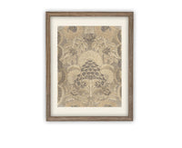 Vintage Framed Canvas Art // Framed Vintage Print // Vintage Painting // Neutral Tapestry Art // Farmhouse print //#MSC-104