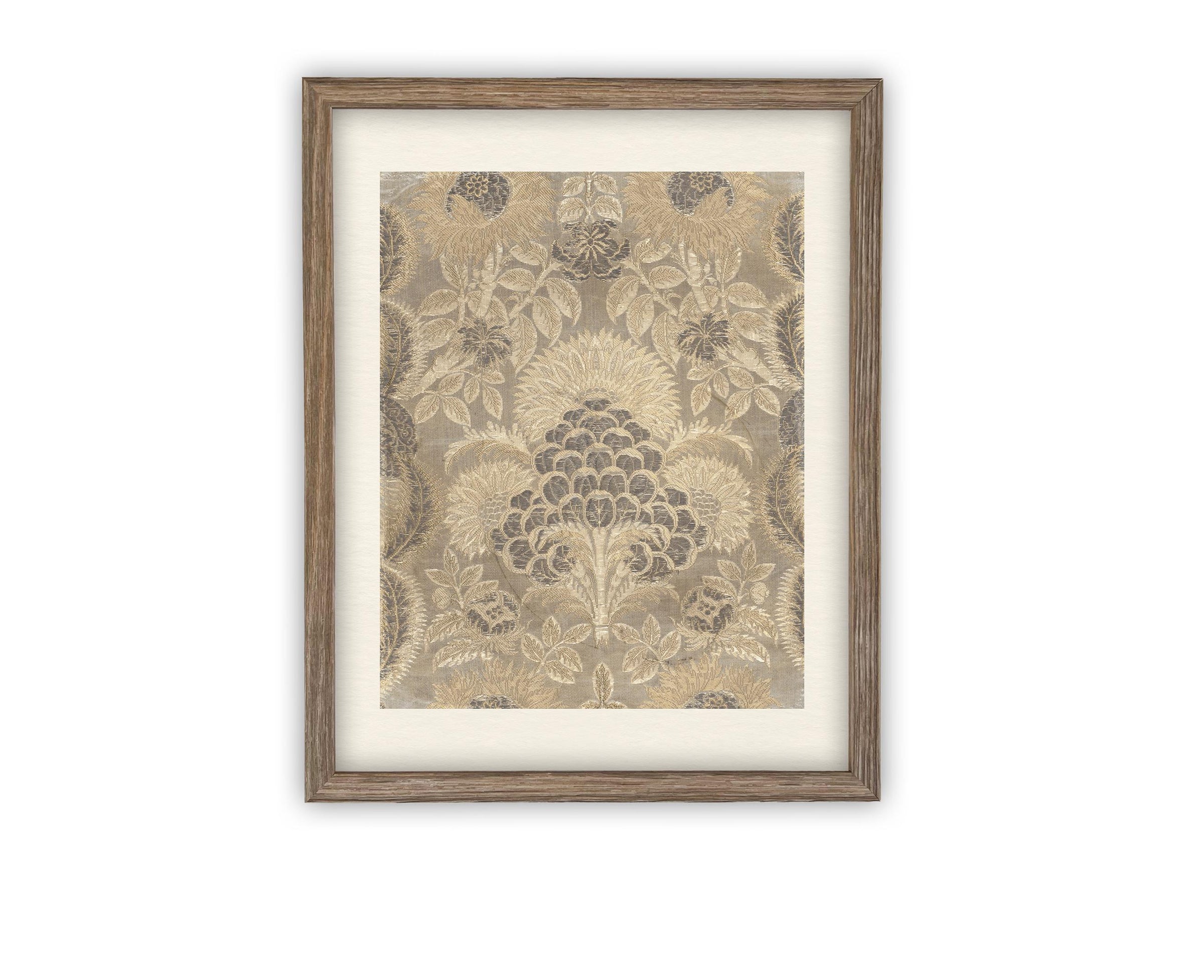 Vintage Framed Canvas Art // Framed Vintage Print // Vintage Painting // Neutral Tapestry Art // Farmhouse print //#MSC-104