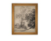 READY to SHIP 11x14 Vintage Framed Canvas Art #LAN-260