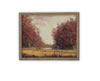 Vintage Framed Canvas Art // Framed Vintage Print // Vintage Painting // Fall Autumn Art // Farmhouse print //#LAN-253