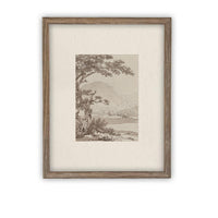 READY to SHIP 18X24 Vintage Framed Canvas Art // Framed Vintage Print // Vintage Painting // Country Landscape //#LAN-245