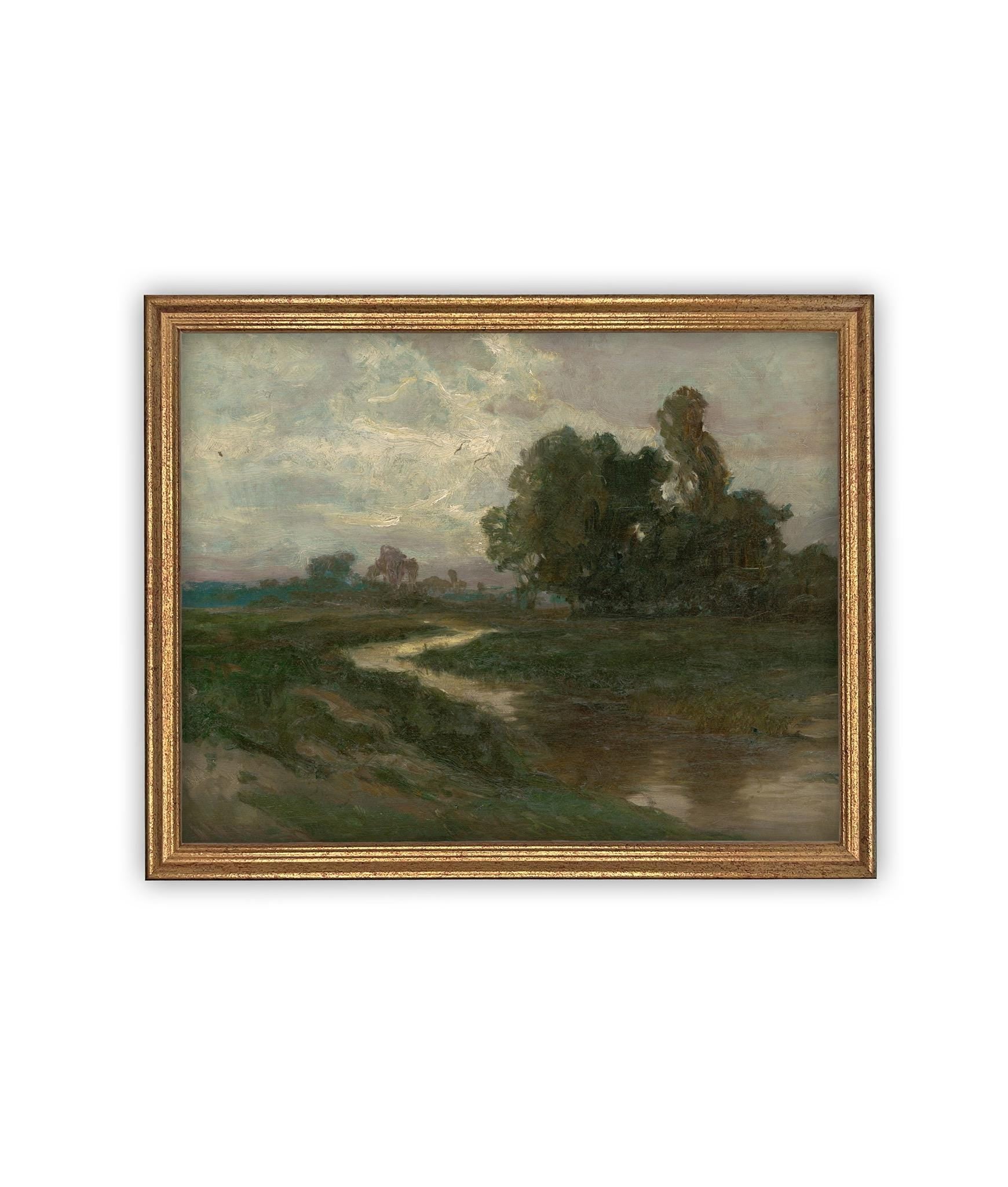 Framed Vintage Landscape Art #LAN-140
