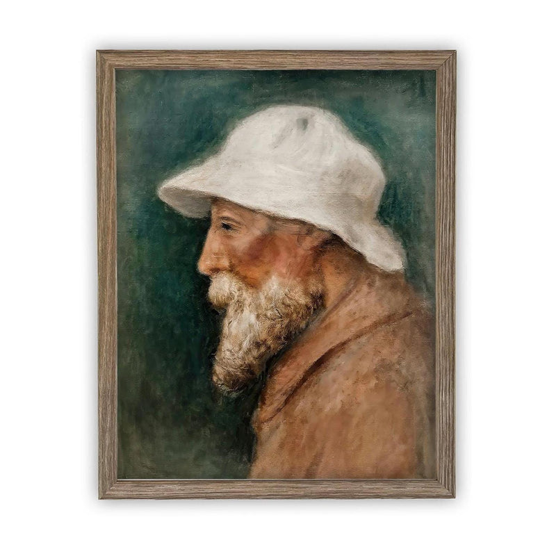 READY to SHIP 11x14 Fisherman Portrait Print - Framed Canvas Reproduction