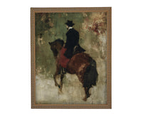 Vintage Horse Painting Print Art: Framed Canvas Print