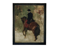 READY TO SHIP 18x24 Horse Painting Print Art: Framed Canvas Print