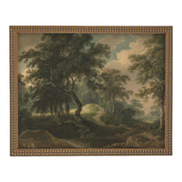 Framed Vintage Canvas Print: English Countryside Landscape Art #LAN-280