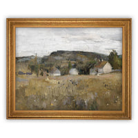 Vintage Framed Canvas Art #LAN-182