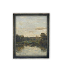 Vintage Framed Canvas Art #LAN-276