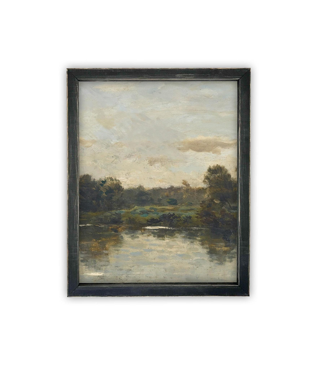 Vintage Framed Canvas Art #LAN-276