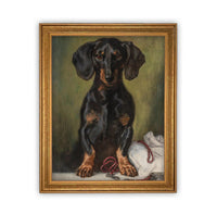 READY to SHIP 8X10 Vintage Framed Canvas Art #A-161