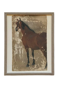 Framed Vintage Horse Art #A-125