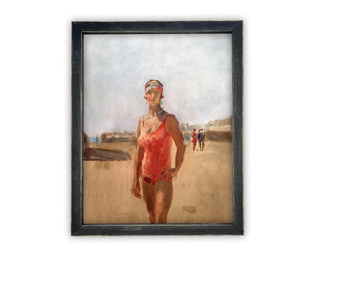 READY to SHIP 11X14 Vintage Framed Canvas Art #COAS-130