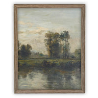 Vintage Framed Canvas Art #LAN-277