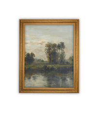 Vintage Framed Canvas Art #LAN-277