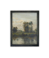 Vintage Framed Canvas Art #LAN-277