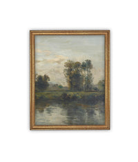 Vintage Framed Canvas Art #LAN-277