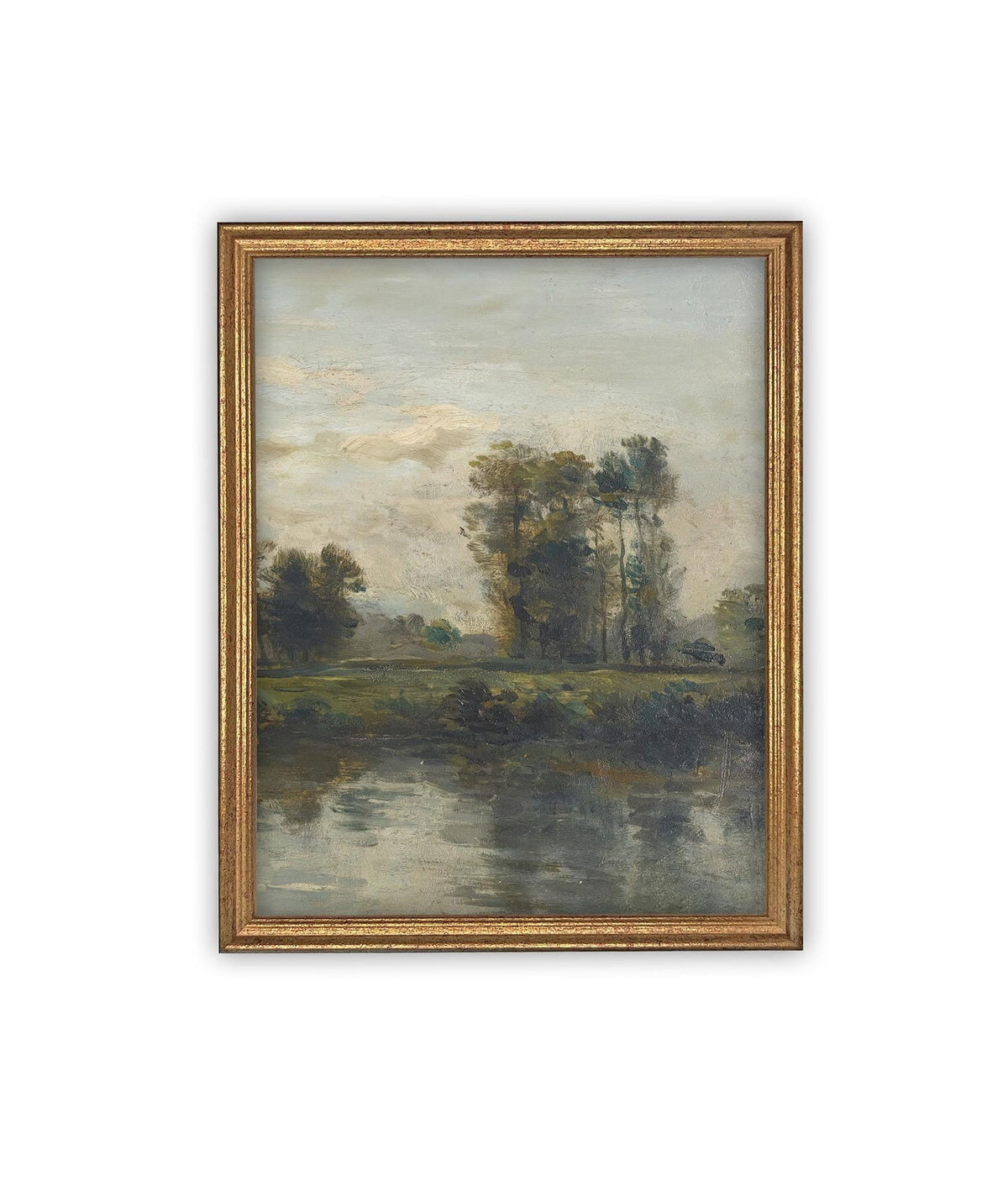 Vintage Framed Canvas Art #LAN-277
