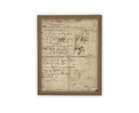 Vintage Framed Canvas Art #MSC-107