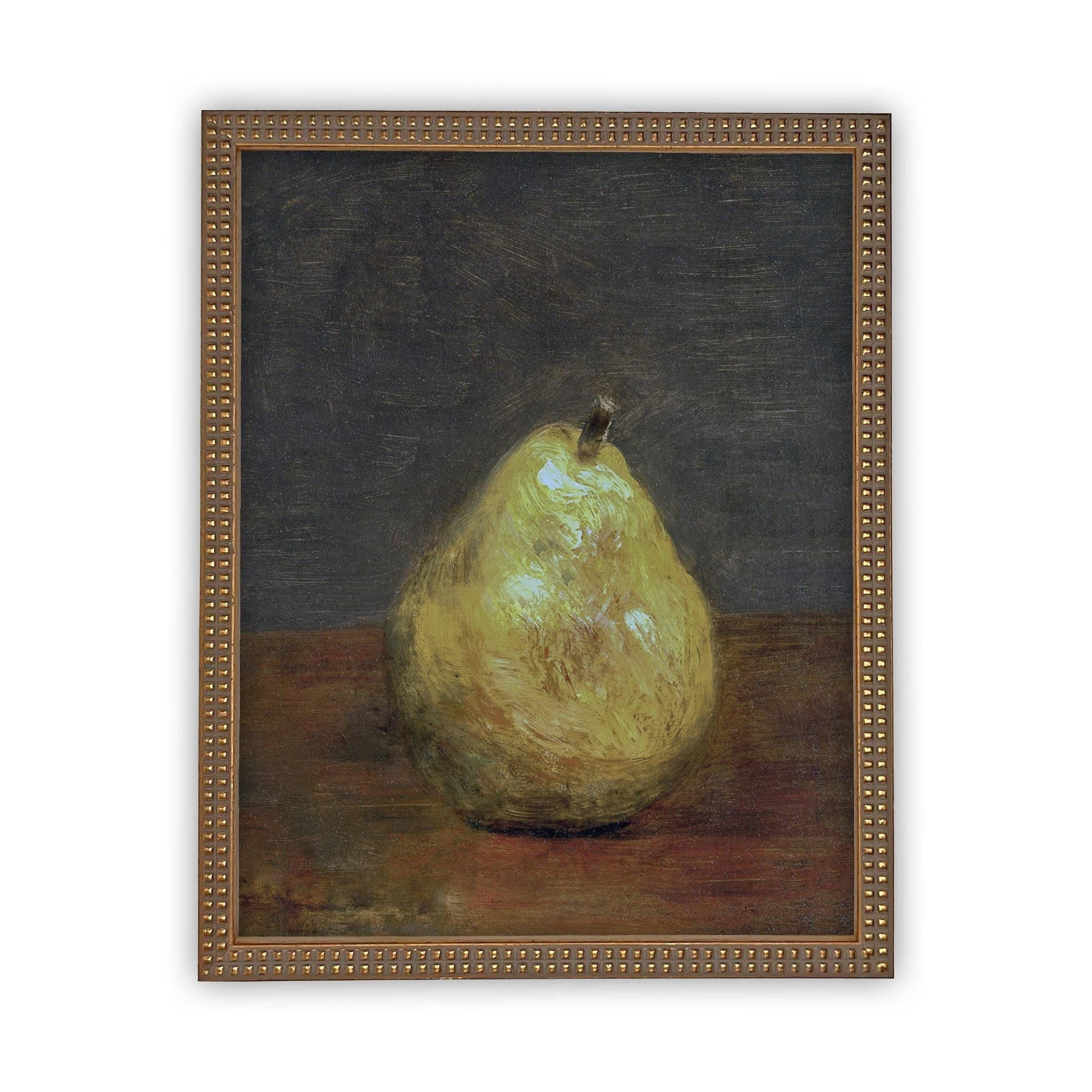 Vintage Framed Canvas Still Life Art #ST-615