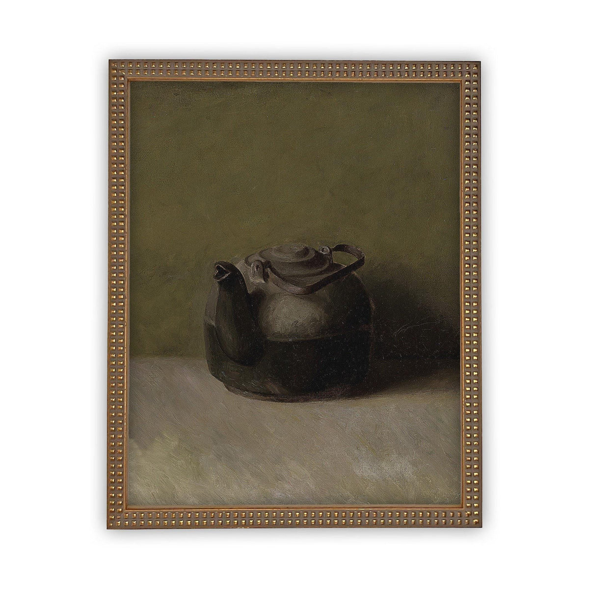 Framed Black Teapot Still Life Print #ST-609