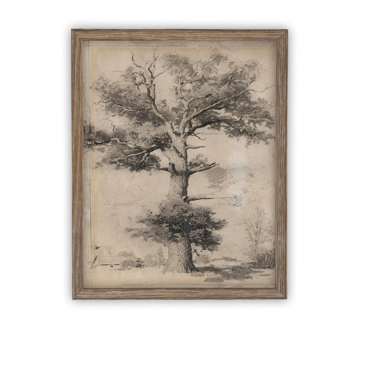 Vintage Framed Canvas Art #BOT-158