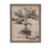 Vintage Framed Canvas Art #BOT-158