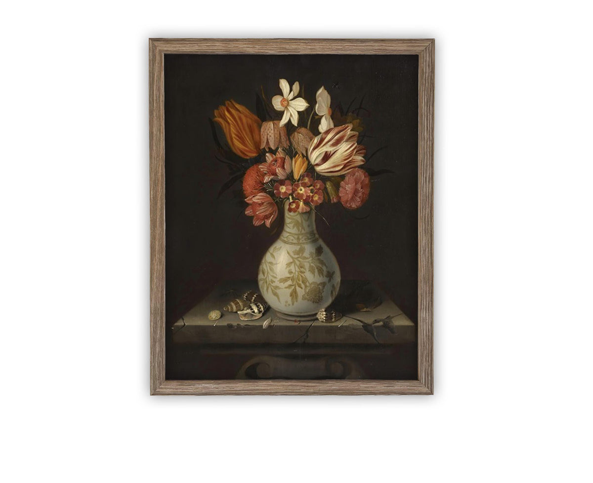 Vintage Framed Canvas Art #BOT-161