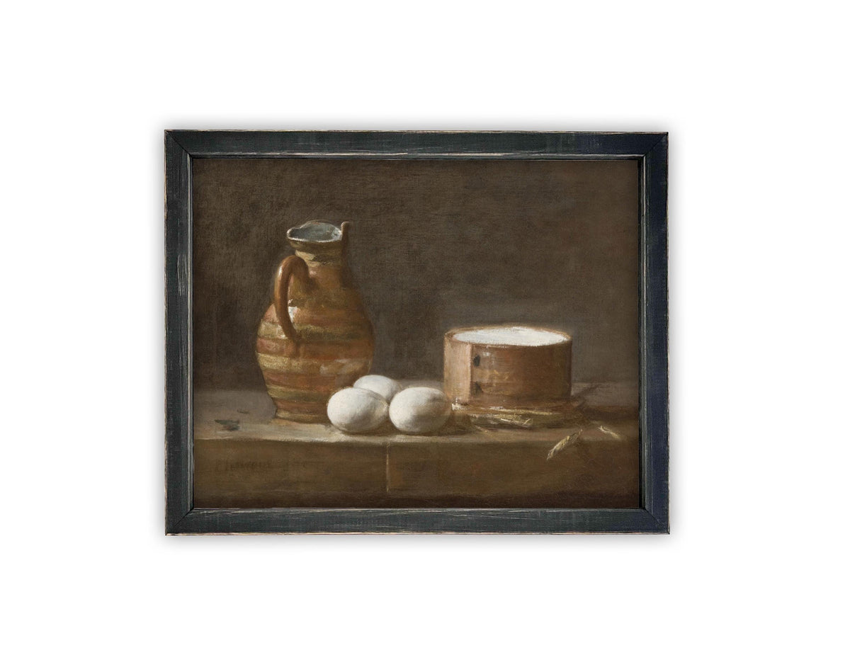 Vintage Framed Canvas Art #ST-627