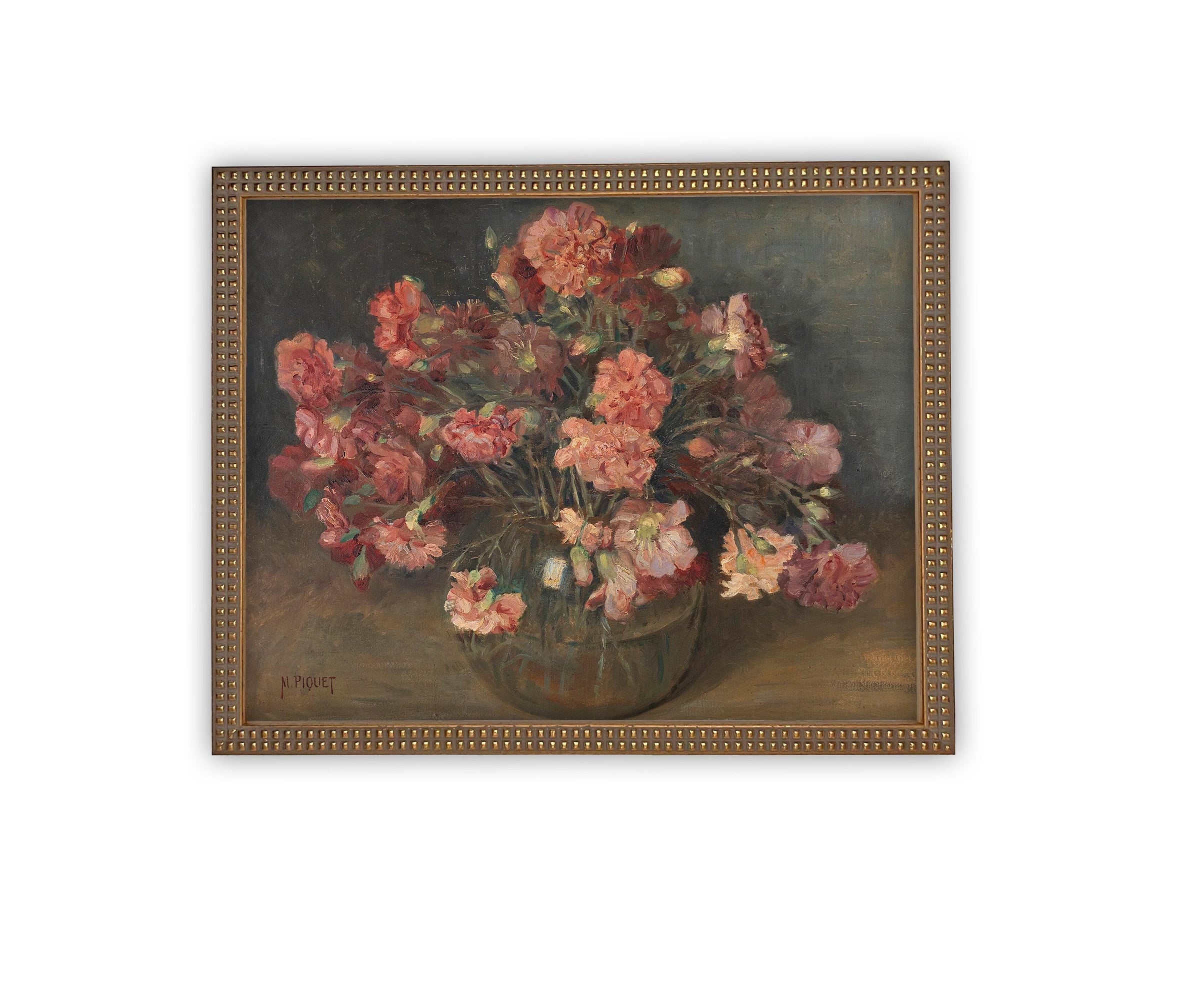 Vintage Framed Canvas Art #BOT-156