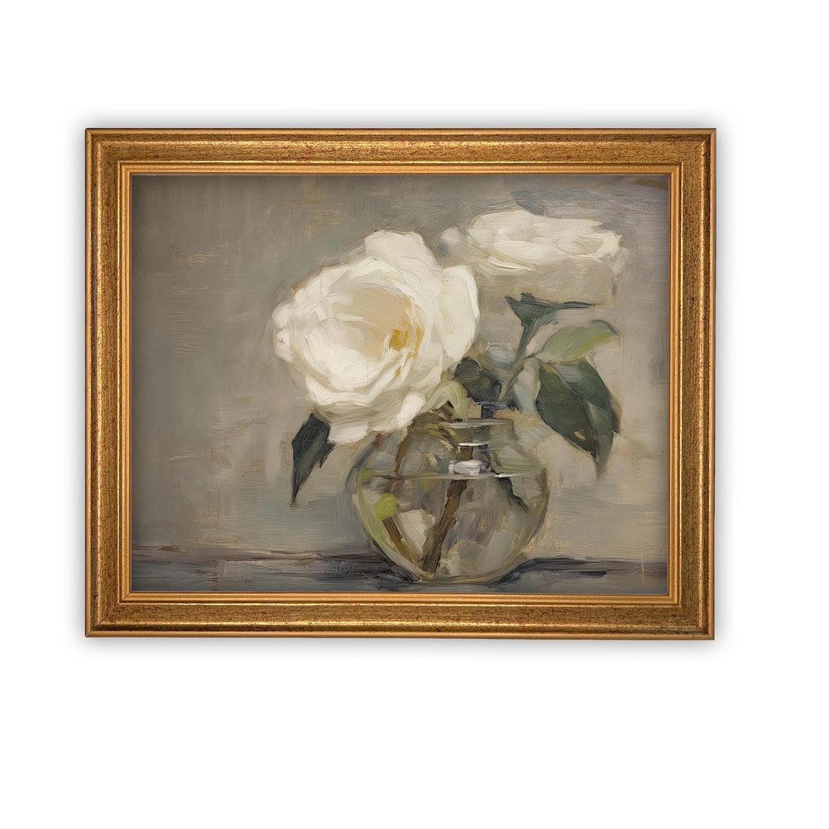 Vintage Framed Canvas Art #BOT-157