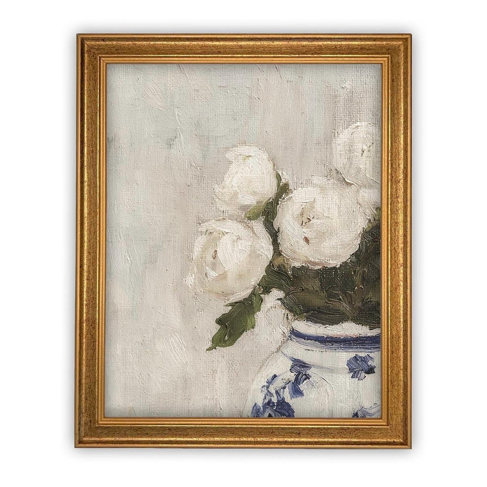 Vintage Framed Canvas Art #BOT-162