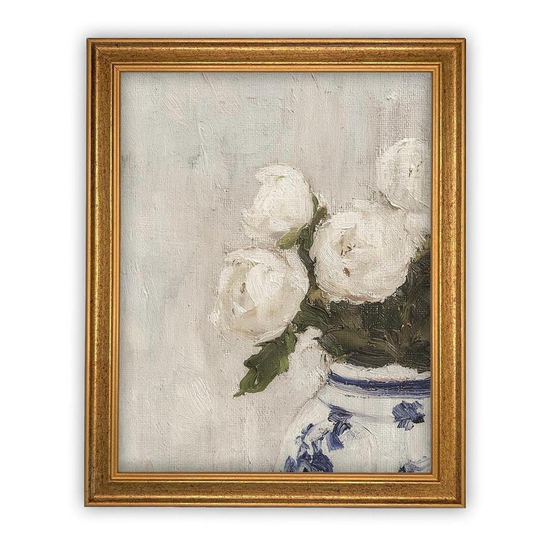 Vintage Framed Canvas Art #BOT-162