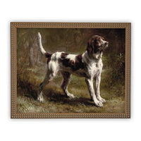 Vintage Framed Canvas Art #A-113