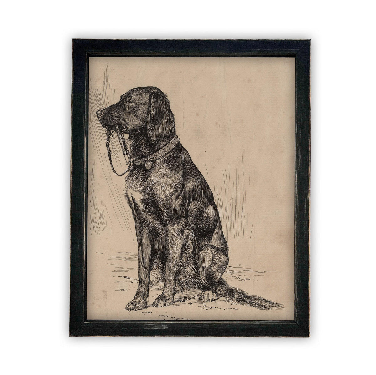 Vintage Framed Canvas Art #A-116