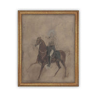 Framed Horse Cowboy Art #A-121