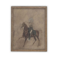 Framed Horse Cowboy Art #A-121