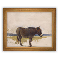 Vintage Framed Canvas Art #A-153