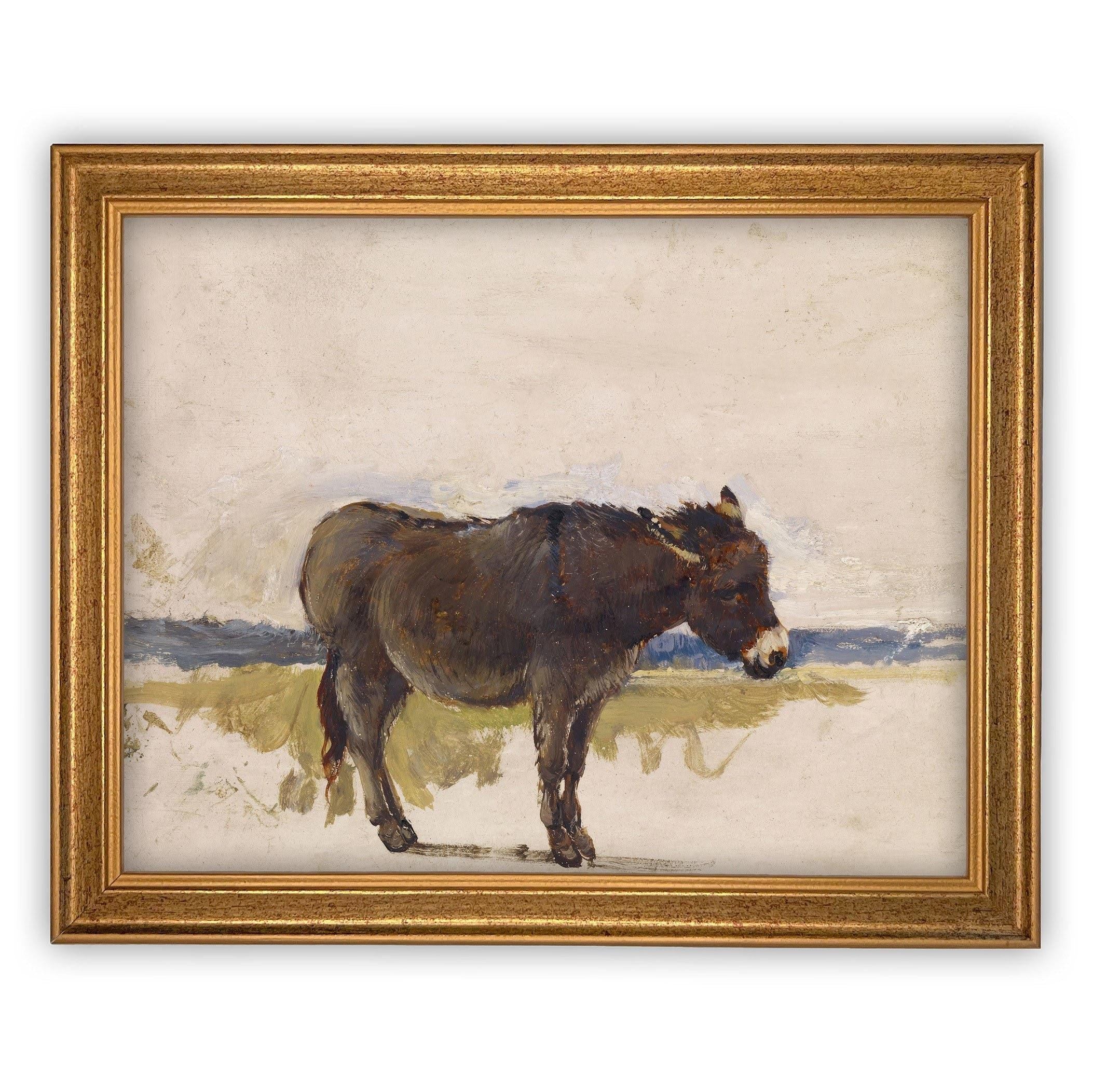 Vintage Framed Canvas Art #A-153