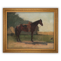 Framed Horse Equestrian Art #A-122