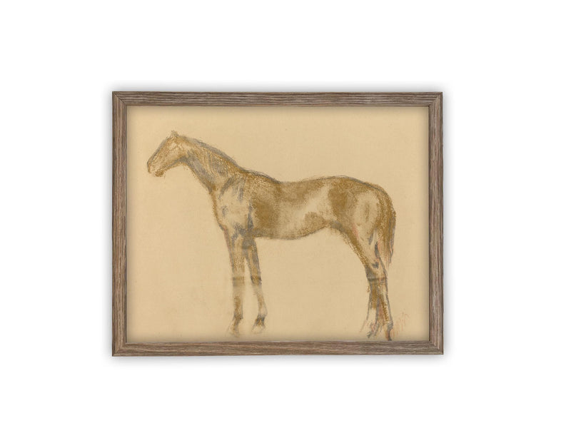 Vintage Framed Canvas Art #A-176