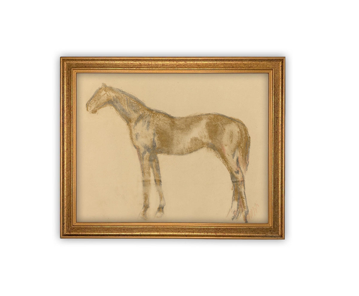 Vintage Framed Canvas Art #A-176