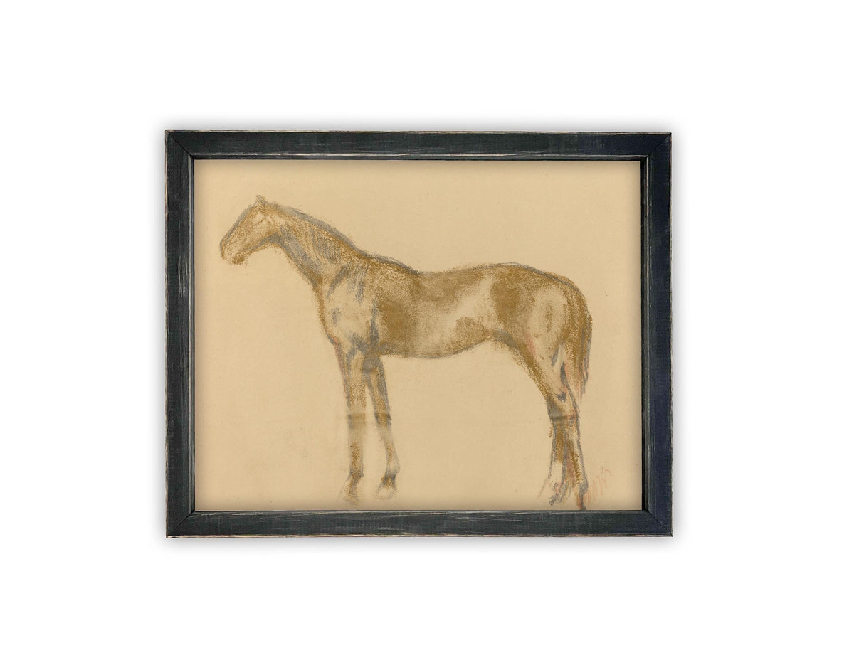 Vintage Framed Canvas Art #A-176