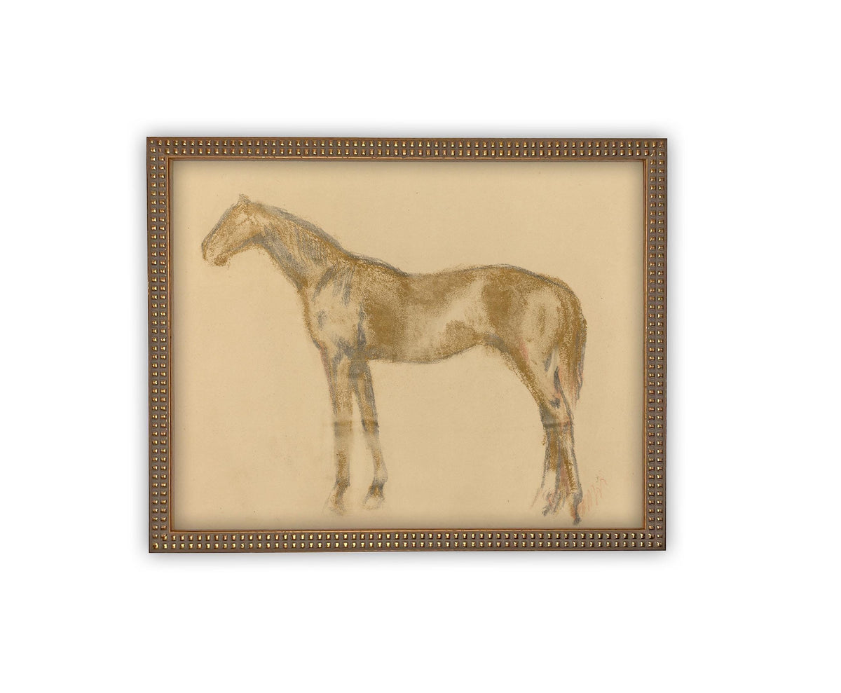 Vintage Framed Canvas Art #A-176