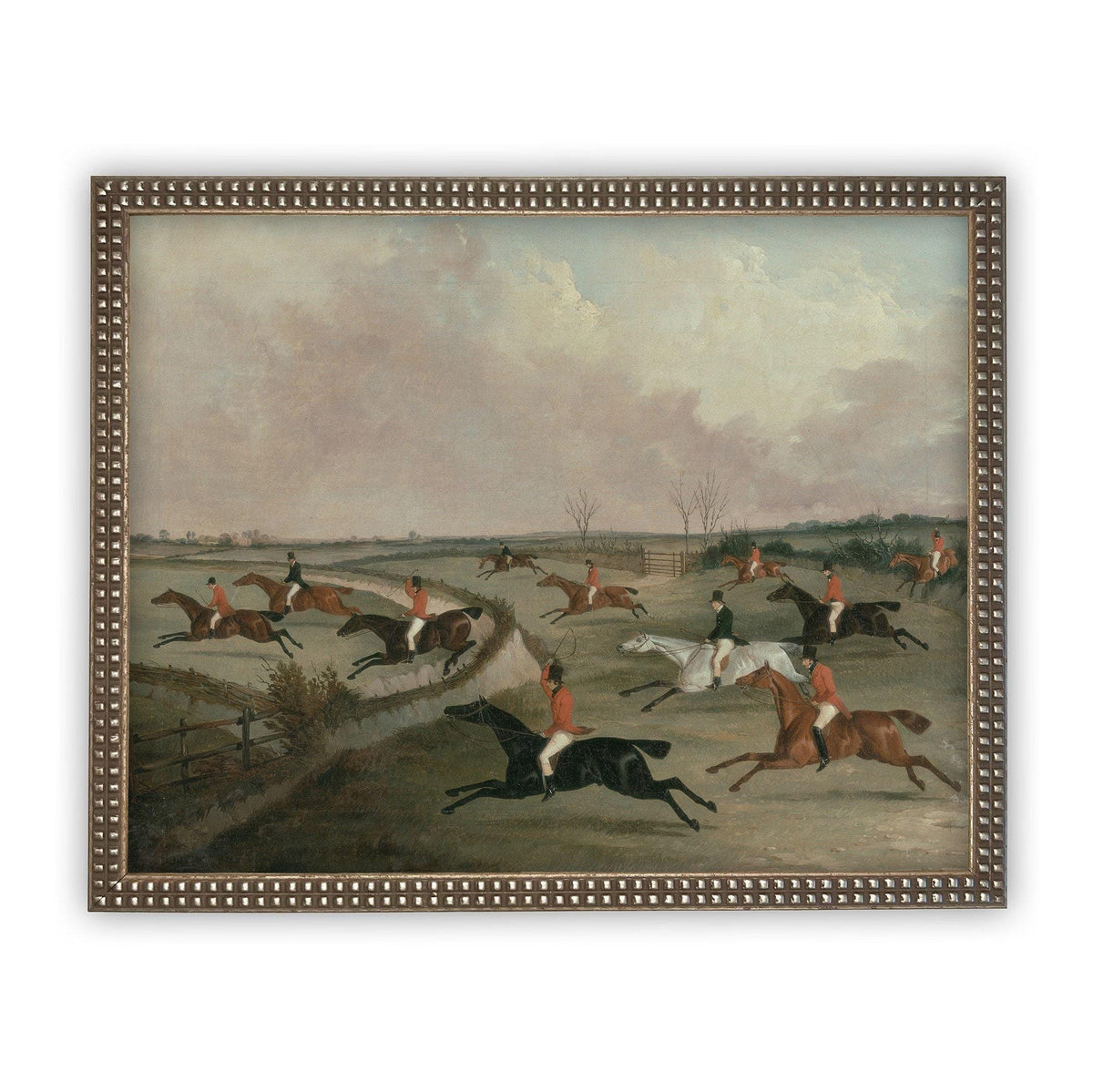 Vintage Framed Canvas Art #A-159