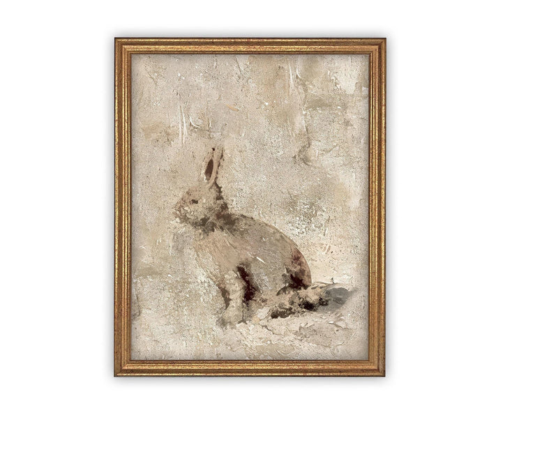 Vintage Framed Canvas Art #A-171
