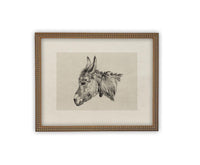 Vintage Framed Canvas Art #A-177