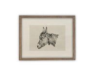 Vintage Framed Canvas Art #A-177