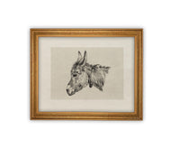 Vintage Framed Canvas Art #A-177